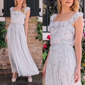Gal Meets Glam Patricia Button Front Maxi Dress